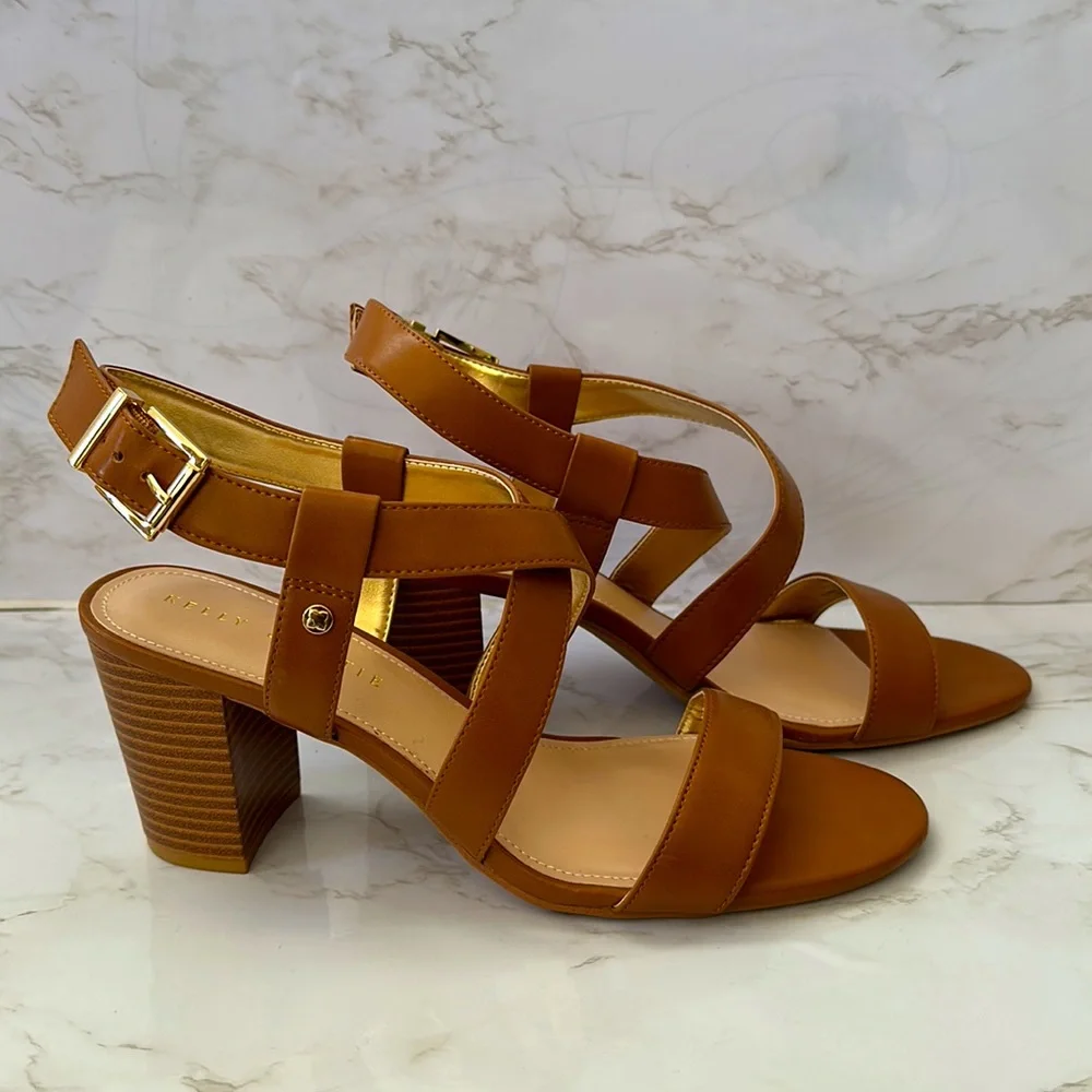 β¨π HP πβ¨ NWOT! Kelly & Katie Beige Heeled Sandal - Picture 3 of 7
